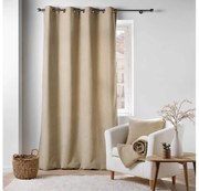 Κουρτίνα Υψηλής Σκίασης Wooly Douceur d'intérieur με τρουκς και διαστάσεις 140x240cm - Beige