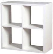 Βιβλιοθήκη Clever Cube-Λευκό