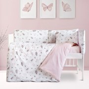 Σεντόνια Κούνιας (Σετ) Kocoon Pamy Εκρού,Ροζ ΧΩΡΙΣ ΛΑΣΤΙΧΟ 120x160