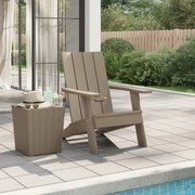 vidaXL Καρέκλα Κήπου Adirondack Αν. Καφέ 75x88,5x89,5 εκ. Πολυπρ/λένιο