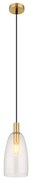 Κρεμαστό Φωτιστικό Οροφής E14 Φ14 Garri Globo Lighting-15789H2M-Διάφανο 15789H2M