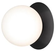 Φωτιστικό Τοίχου - Οροφής Liila 1 Medium Outdoor Μέταλλο Μαύρο ø170mm x 165mm/Γυαλί 220-240V ø140mm IP54 NUURA