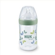 Μπιμπερό For Nature 10742004 Temperature Control 260ml 6-18 Μηνών Green Nuk 260ml Polypropylene