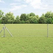 vidaXL Στηλοί Φράχτη 52 τμχ Ø32 mm 80 cm Γαλβανισμένο Ατσάλι