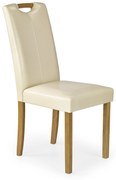 CARO chair, color: beech / cream DIOMMI V-CH-CARO-KR-KREMOWY