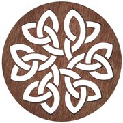 Σουπλά Lugh (Σετ 4Τμχ) 790PYN1120 36x36cm Cherry Hermia Ξύλο