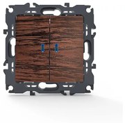 PRIME ΔΙΑΚΟΠΤΗΣ ΚΟΜΜΥΤΑΤΕΡ &amp; LED ΛΥΧΝΙΑ ΠΡΟΣΑΝΑΤΟΛΙΣΜΟΥ (ΟΝ-ΟFF)  ΜΕ ΚΛΙΠ 1+1P 10AX 250VAC IP20 ΞΥΛΟ ACA 1000111206