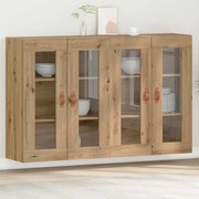 vidaXL Επιτοίχιο ντουλάπι 2 pcs artisan δρυς 69.5 x 34 x 90 εκ.