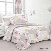 Κουβερλί Σετ 2τμχ. Micro Εμπριμέ 220 Multi DimCol  Semi-double 160x220cm Microfiber