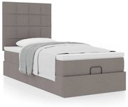 Οθωμανικό κρεβάτι με στρώμα Taupe 100x200cm ύφασμα 3313137