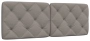 vidaXL Μαξιλάρι για Κεφαλάρι Taupe 120 εκ. Υφασμάτινο