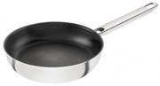 Βαθύ τηγάνι Zwilling Joy Plus 1029411, 20 cm, αντικολλητική επίστρωση Permaresist Ultra, ανοξείδωτο ατσάλι 18/10, Φούρνος και επαγωγή, Ασημί