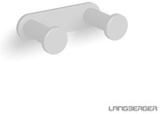 Κρεμάστρα 2 Αγκίστρων Langberger White Matt 21280-32A-300