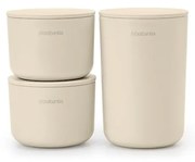 Brabantia 1006269 Σετ αποθήκευσης αξεσουάρ ReNew Soft Beige 3τμχ