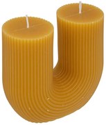 Διακοσμητικό κερί Demi Αtmosphera με διάρκεια καύσης 20 ώρες και διαστάσεις 11x5.1x12cm - Yellow