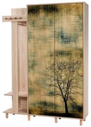 Έπιπλο Εισόδου Garmanto 863SPH4825 135x36x194cm Multi Μοριοσανίδα,Ξύλο