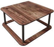 Τραπέζι Σαλονιού Hole Square 282PTR1505 70x70x38cm Walnut