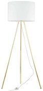 Φωτιστικό Δαπέδου Umberto 6637 Φ50x155cm 1xE27 15W White-Gold TK Lighting