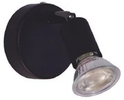 Σποτ Φωτιστικό Τοίχου Μέταλλο SABA H15,5 Φ8 Homelighting-77-3554-Μαύρο 77-3554