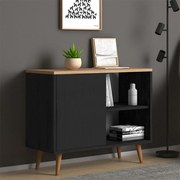 Μπουφές Luce 0243426 80x35x66cm Black Αntique - Oak