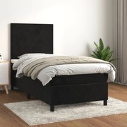 ΚΡΕΒΑΤΙ BOXSPRING ΜΕ ΣΤΡΩΜΑ ΜΑΥΡΟ 90X190 ΕΚ. ΒΕΛΟΥΔΙΝΟ 3142877