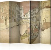 Διαχωριστικό με 5 τμήματα - Gondolas in Venice II [Room Dividers]