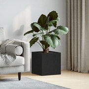vidaXL Κιβώτιο Φυτών Μαύρο Δρυς 40x40x40 εκ Κατασκευασμένο Ξύλο