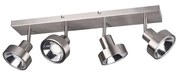 Φωτιστικό Οροφής-Σποτ Leon 60x19x16cm Nickel Mat 800700407 Trio Lighting Μέταλλο