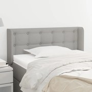 vidaXL Κεφαλάρι με Πτερύγια Ανοιχτό Γκρι 83x16x78/88 εκ. Υφασμάτινο
