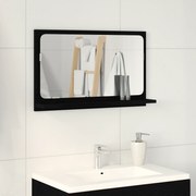 Καθρέφτης μπάνιου vidaXL σε μαύρο δρυ, 60x10,5x37 εκ, φτιαγμένος από ξύλο