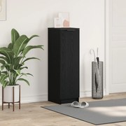 vidaXL Ντουλάπι Παπουτσιών Μαύρο Δρυς 29,5x35x100,5 εκ Επεξεργασμένο Ξύλο