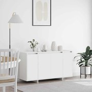 vidaXL Πλαϊνό γραφείο Λευκό 135 x 41 x 69 cm Επεξεργασμένο ξύλο