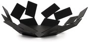 Ψωμιέρα - Φρουτιέρα La Stanza dello Scirocco MT01 B 24,5x23,2x6,2cm Μεταλλική Black Alessi Metal