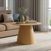 Βοηθητικό τραπέζι Kayano mdf σε φυσική απόχρωση Φ60x40εκ 60x60x40 εκ.