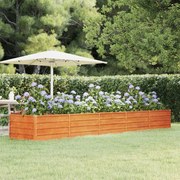 vidaXL Ζαρντινιέρα Σκουριασμένο 400x80x45 εκ. Ατσάλι Σκληρυθέν Αέρα
