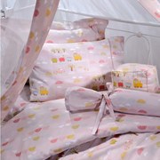 Κουνουπιέρα Βρεφική ΣΧ.123 Pink Down Town 100% Cotton Satin