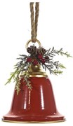 Χριστουγεννιάτικο Κρεμαστό Καμπανάκι Κόκκινο 19cm