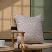 Μαξιλάρι Διακοσμητικό (Με Γέμιση) Piacenza 02 Beige Teoran 50X50 Βαμβάκι-Πολυέστερ