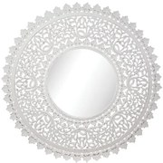 Καθρέπτης Τοίχου Λευκό Χειροποίητος Carve 770-510-10 Affari Of Sweden -770-510-10-Λευκό 770-510-10