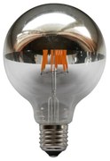 Λαμπτήρας Led Globe956wwDims E27 6W 2700K 690lm Half Silver Aca