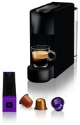 NESPRESSO Essenza Mini Καφετιέρα για Κάψουλες Nespresso Πίεσης 19bar, Μαύρη