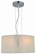 Φωτιστικό Οροφής Spirelli 304400201 Decorated White Trio Lighting Metal, Glass