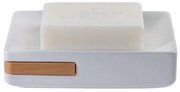 Σαπουνοθήκη Κεραμική Bamboo Oslo White 13,5x9,2x3,5 - Spirella