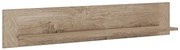 Ράφι Τοίχου VINCENT Oak Endgray Untreatad / Dark Concrete 135.2x20x23.5