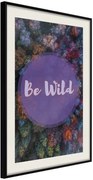 Αφίσα - Find Wildness in Yourself - 40x60 - Μαύρο - Με πασπαρτού