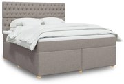 ΚΡΕΒΑΤΙ BOXSPRING ΜΕ ΣΤΡΩΜΑ TAUPE 180X200 ΕΚ. ΥΦΑΣΜΑΤΙΝΟ 3293670