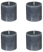 Κεριά (Σετ 4τμχ) C-B Grey Rustic 123135