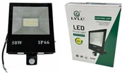 Lylu LED προβολέας με ανιχνευτή κίνησης IP66 50W - LED flood light