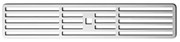 Küppersbusch 99091 SILVER CHROME Γρίλιες Εξαερισμού