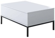 Τραπέζι Σαλονιού Lord 618BLY1210 90x60x40cm Black-White